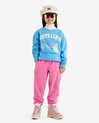 Chandail à col rond Paysage alpin pour enfants