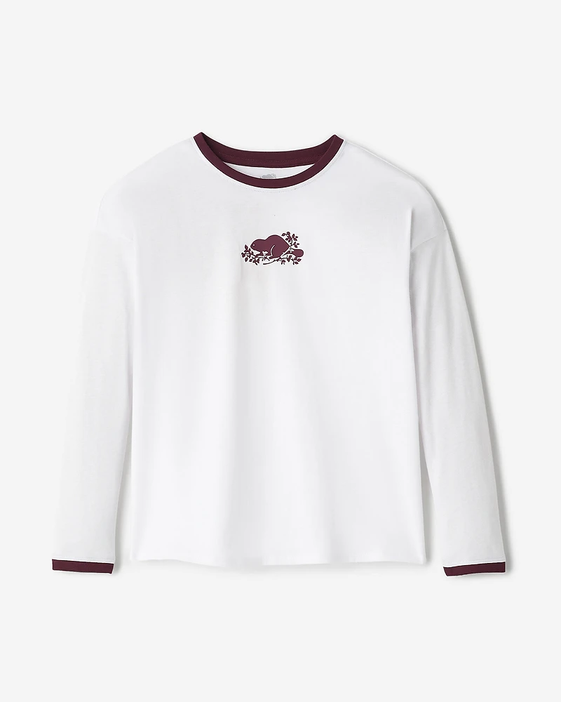T-shirt à manches longues déconracté Cooper Pop pour filles