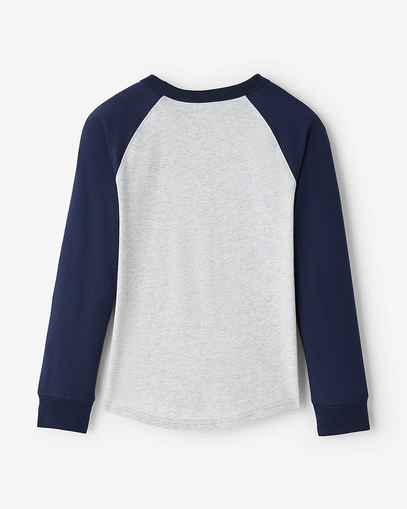 T-shirt style baseball à carreaux pour enfants