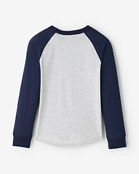 T-shirt style baseball à carreaux pour enfants