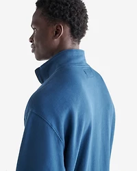 Chandail kangourou décontracté à demi-glissière Cooper en coton bio