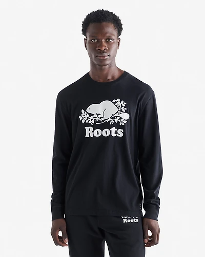 Mens Organic Cooper Beaver Long Sleeve T-shirt