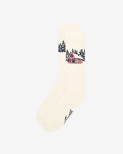 Adult Cabin Landscape Sock