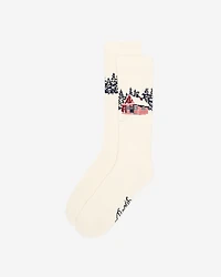 Adult Cabin Landscape Sock