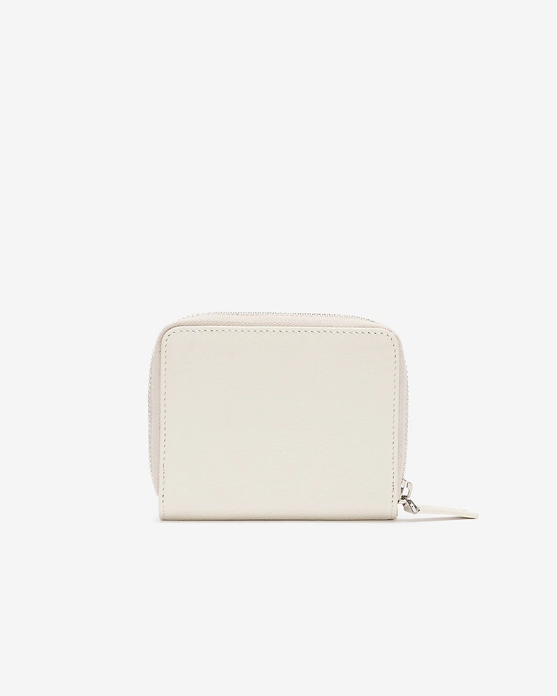 Petite pochette à glissière en cuir Cervino