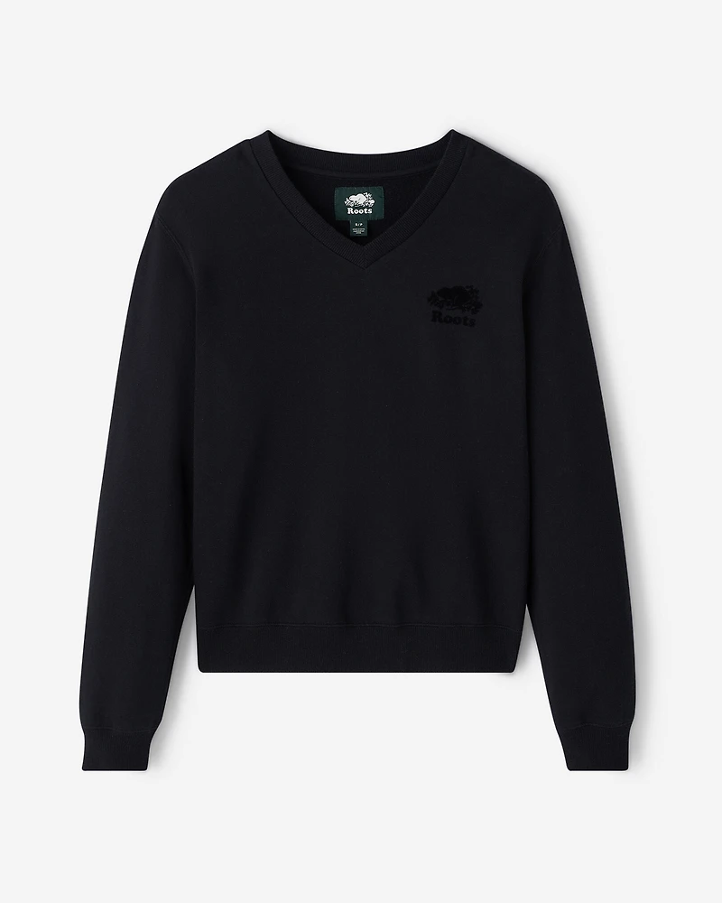 Organic Cooper V-Neck Sweatshirt