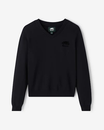 Organic Cooper V-Neck Sweatshirt