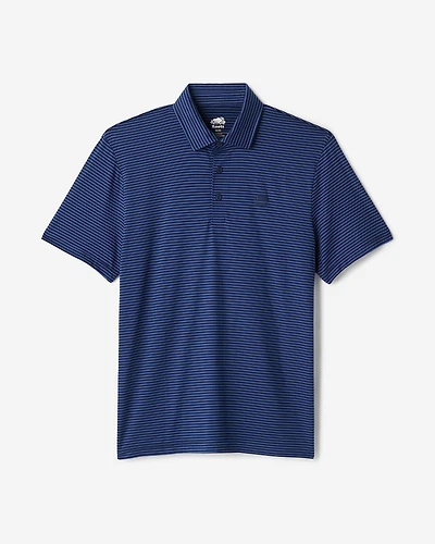 Renew Knit Striped Polo