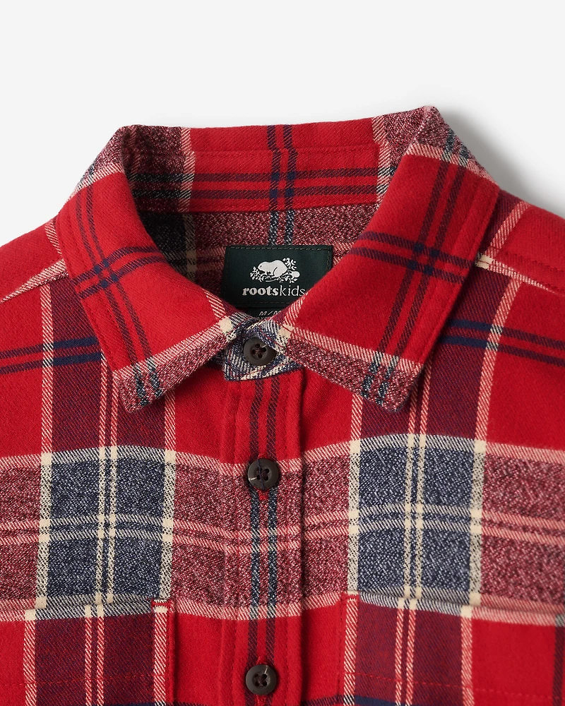 Kids Plaid Tidings Shirt
