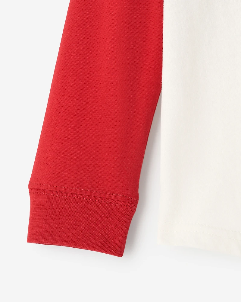 T-shirt style baseball à carreaux pour tout-petits