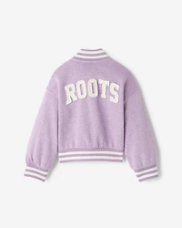 Blouson universitaire scintillant Cooper pour toutes-petites