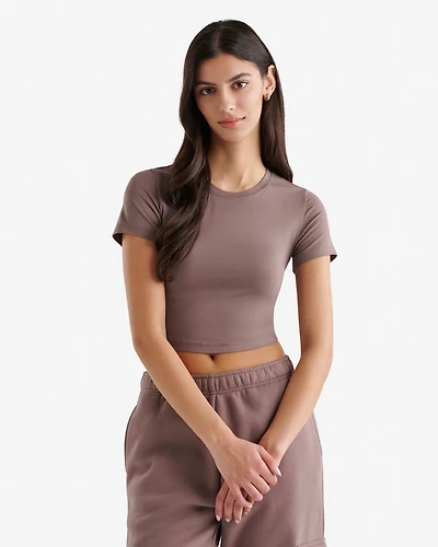 T-shirt court en tricot Renew