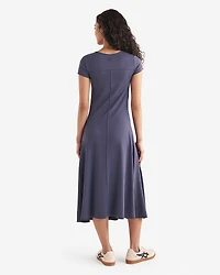 Renew Knit Short Sleeve Midi Dress