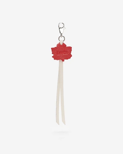 Porte-clés Feuille d’érable en cuir Cervino