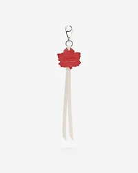 Porte-clés Feuille d’érable en cuir Cervino