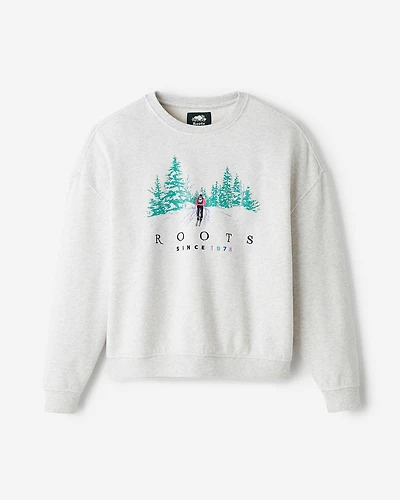 Chandail à col rond Paysage Alpine Goods