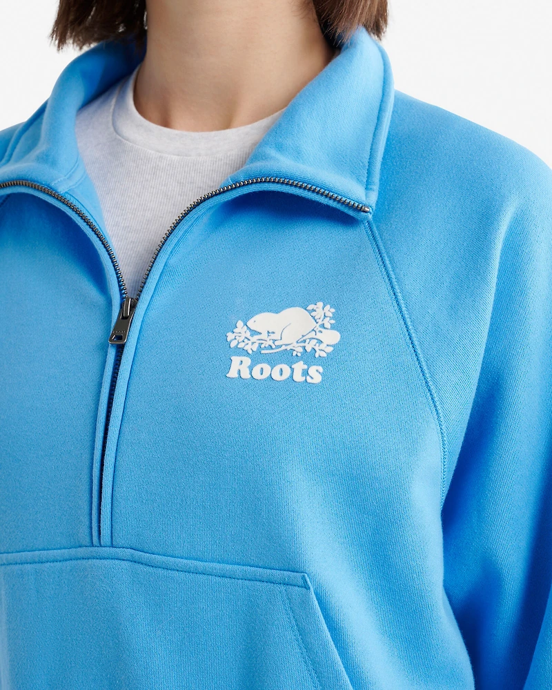 Chandail à demi-glissière en coton bio Cooper