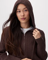 Bowen Cable Knit Full Zip Hoodie
