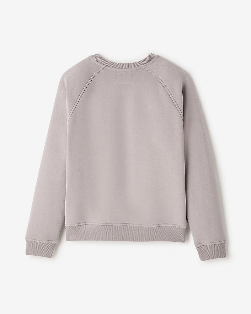 Chandail à col rond essentiel en molleton Nuage