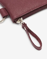 Pochette à glissière en cuir Cervino