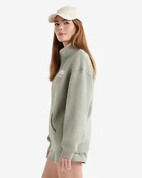 Organic Cooper Relaxed Quarter Zip Stein 