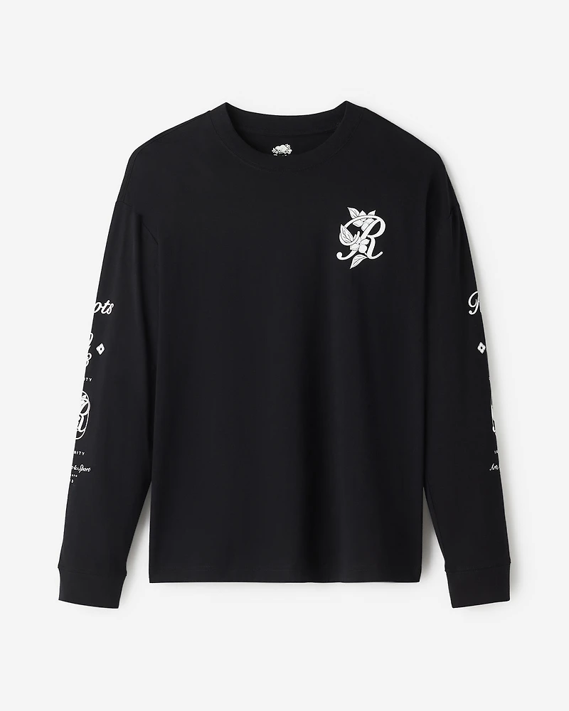 Mens Studio Graphic Long Sleeve T-Shirt