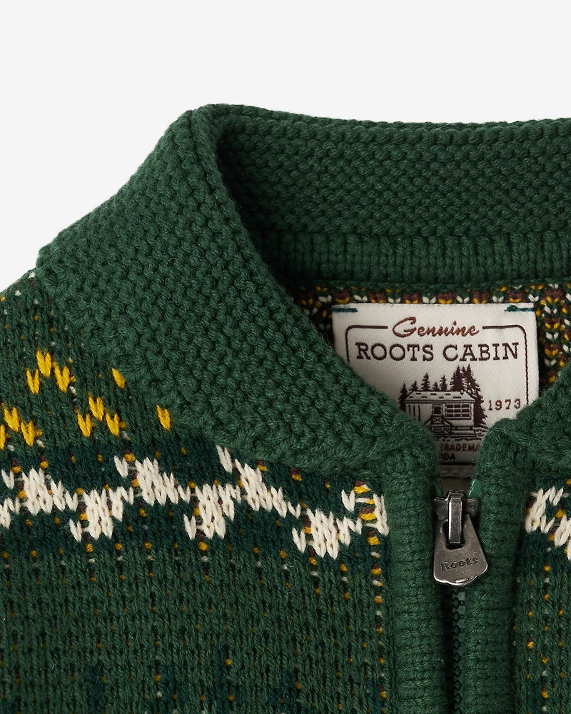 Toddler Cabin Shawl Fair Isle Cardigan
