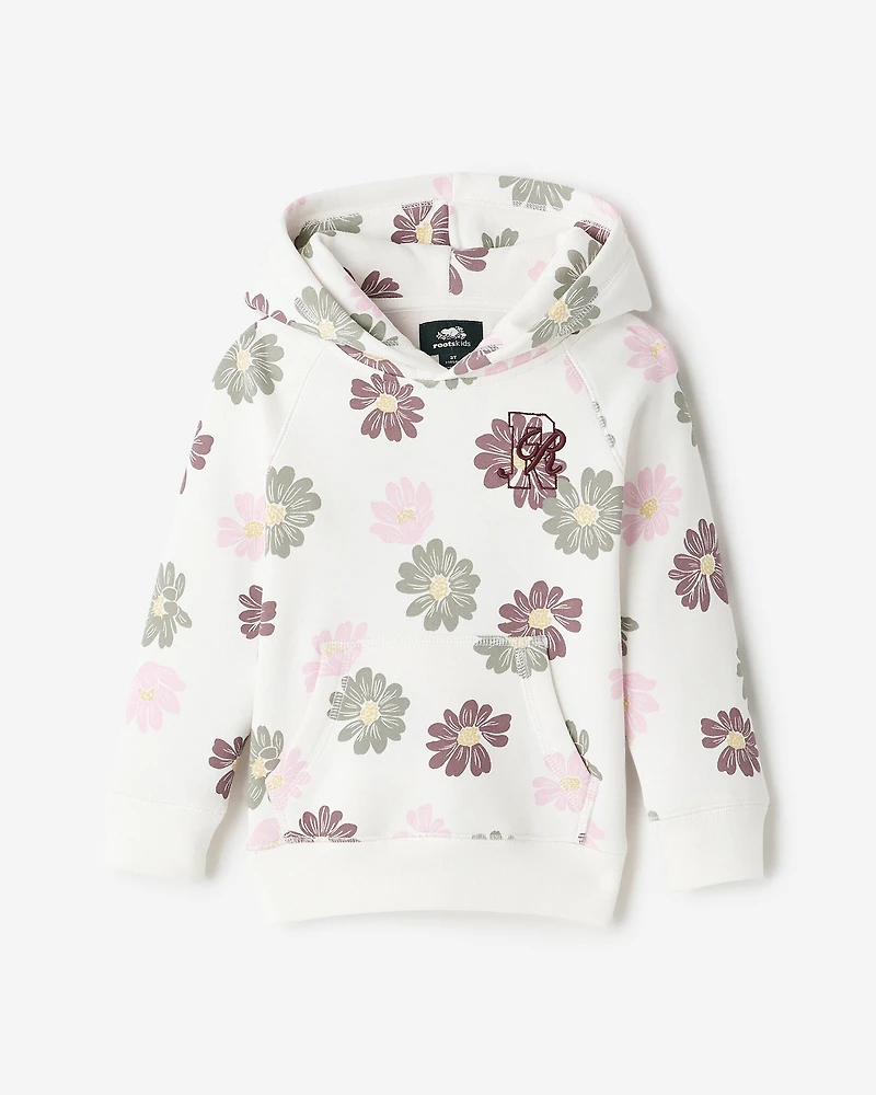 Chandail à capuchon et motif floral Roots Academy pour tout-petits