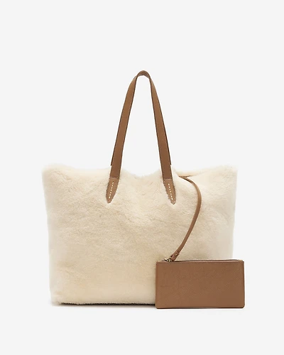 Shearling Carryall Tote