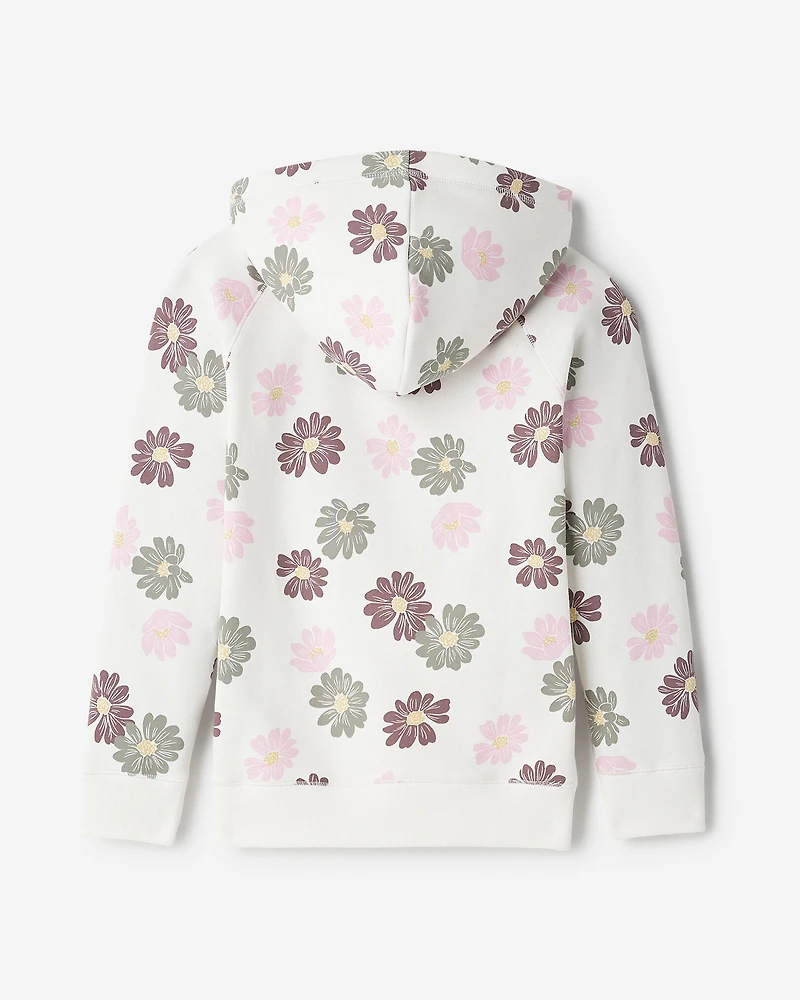 Chandail à capuchon motif floral Roots Academy pour enfants