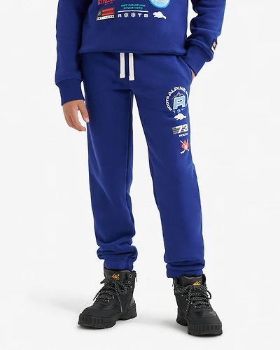 Pantalon en molleton avec écussons Alpine Goods pour enfants