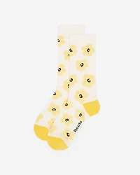 Mi-chaussettes à motif pétales pour adultes