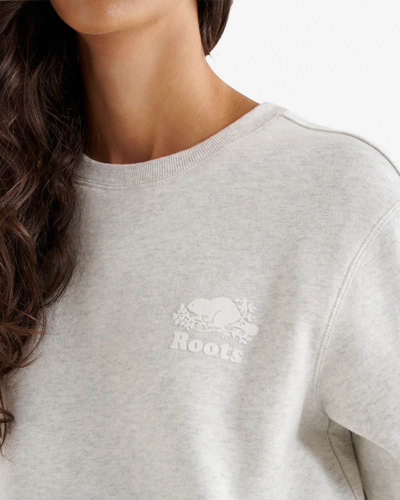 Chandail à col rond décontracté en coton bio Cooper