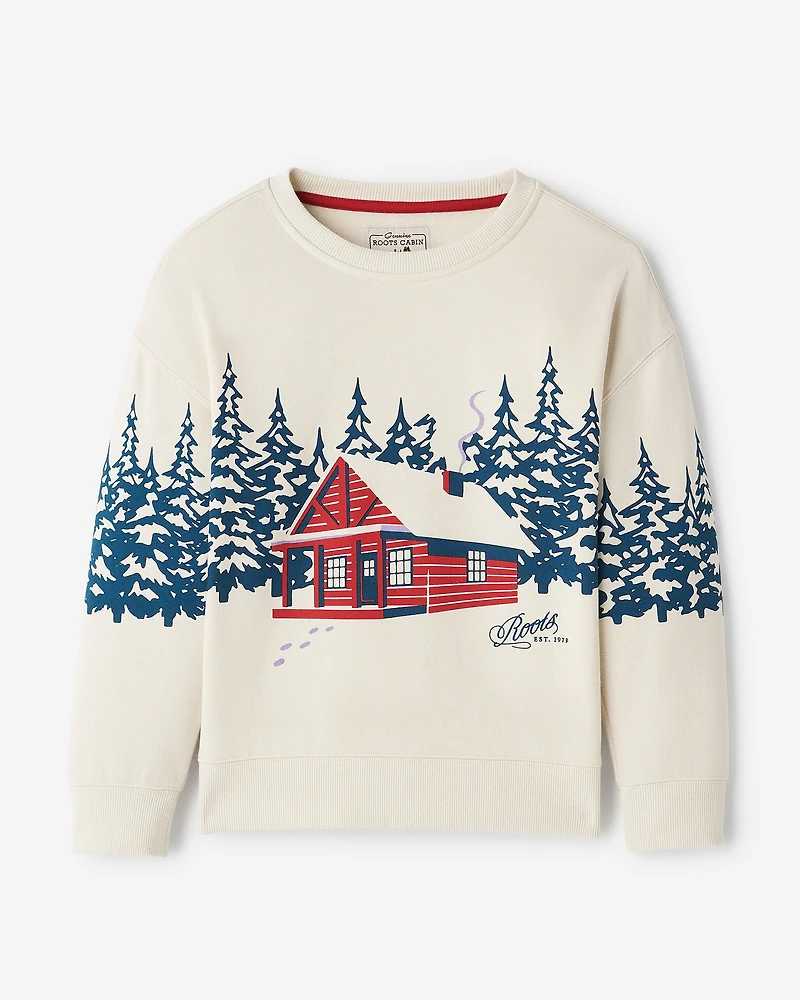 Kids Cabin Landscape Crew Sweatshirt