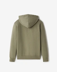 Chandail original à capuchon et glissière  en coton bio