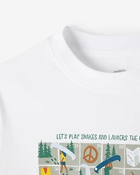 Kids Beaver Canoe Snakes And Ladders T-Shirt