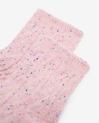 Womens Cotton Cable Ankle Sock