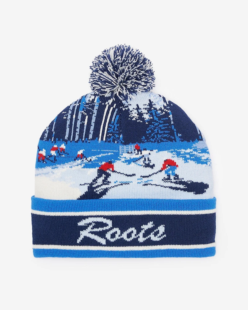 Tuque en tricot intarsia Hockey