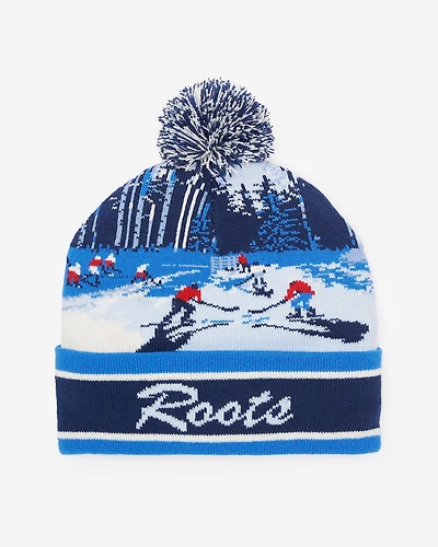 Tuque en tricot intarsia Hockey