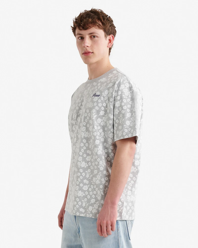 T-shirt à motif floral Roots