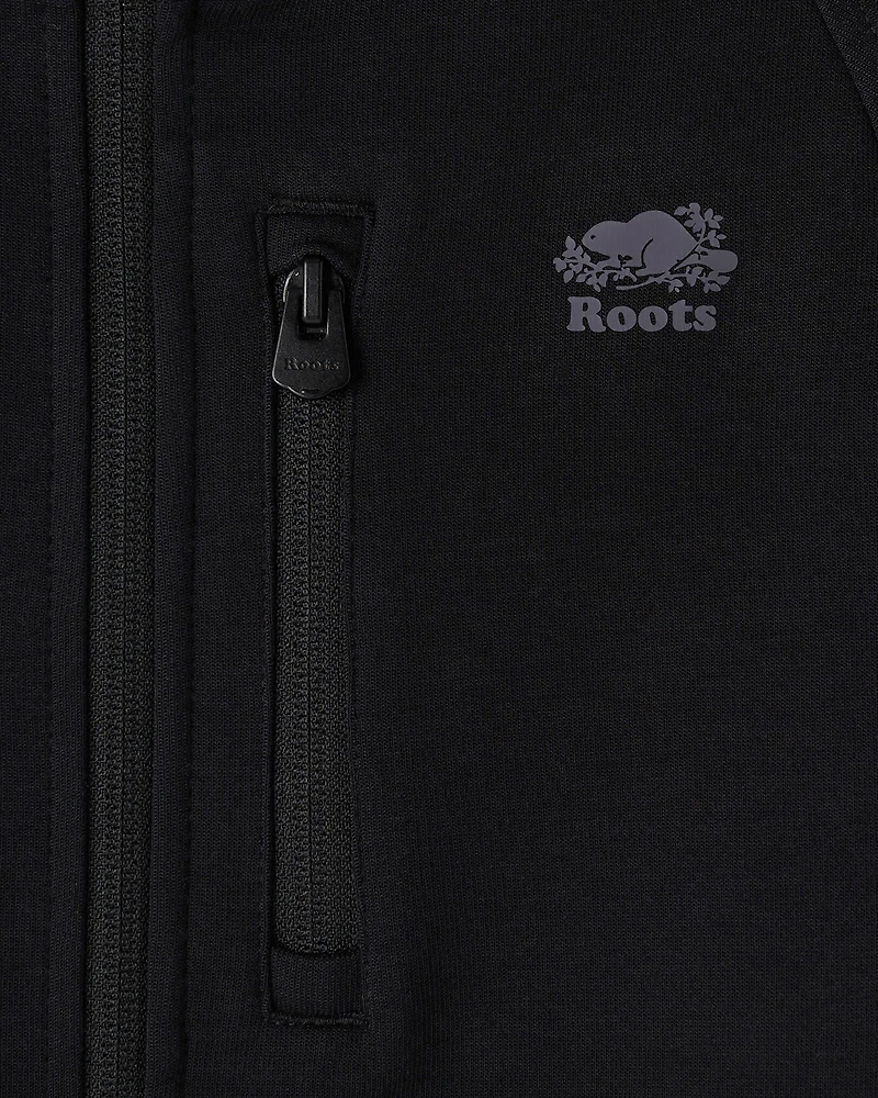 Chandail à capuchon et glissière en tissu interlock Recover pour enfants