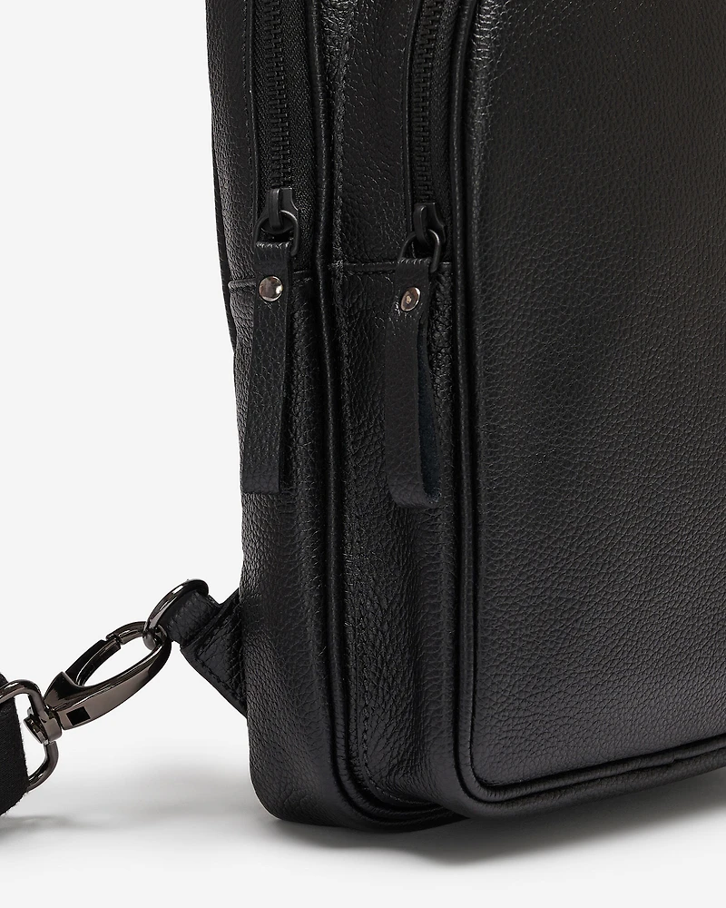 Grand sac à bandoulière Trinité en cuir Cervino
