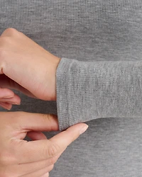 Womens Holiday Fitted Long Sleeve Top