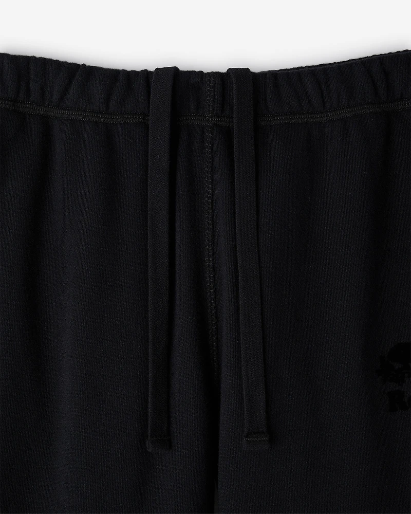 Pantalon en molleton à ourlet simple coton bio