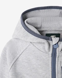 Chandail à capuchon et glissière en tissu interlock Recover pour tout-petits