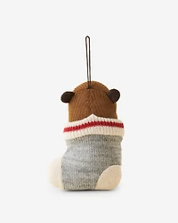 Cabin Stocking Beaver Ornament