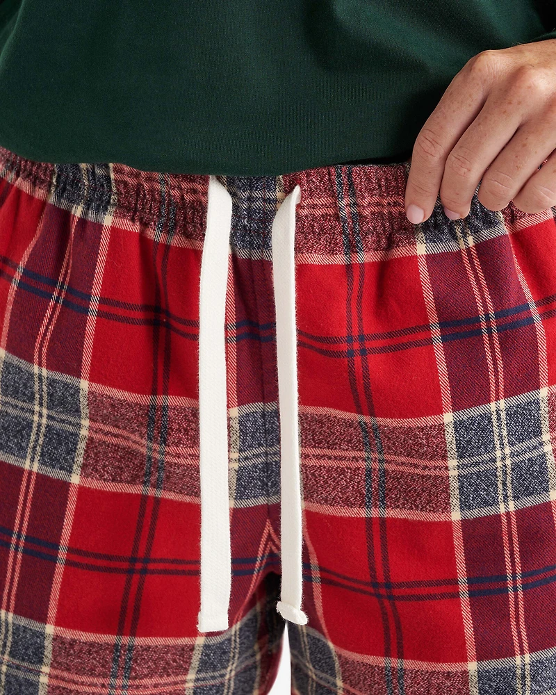 Womens Plaid Pajama Short