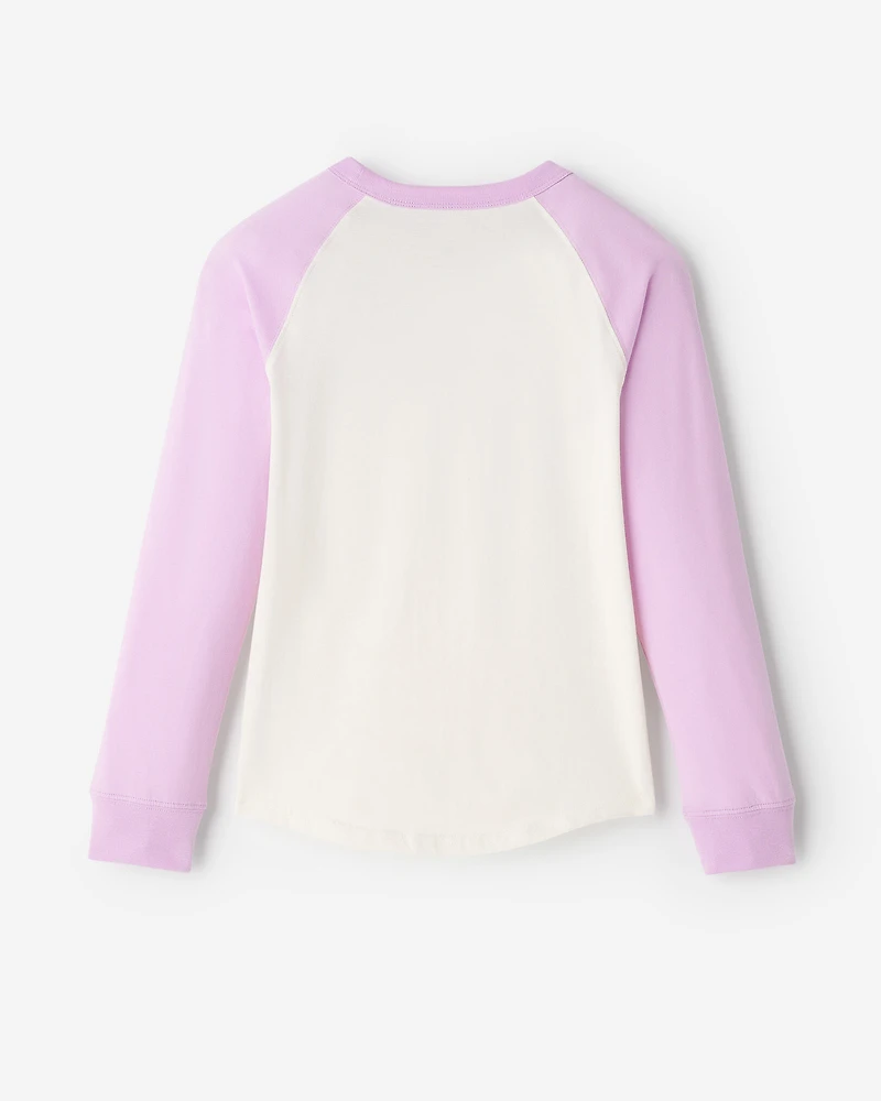 T-shirt style baseball à carreaux pour enfants