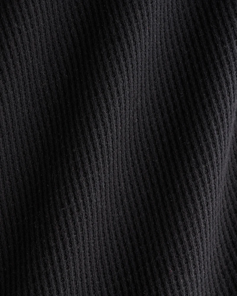 Waffle Long Sleeve Crew Top