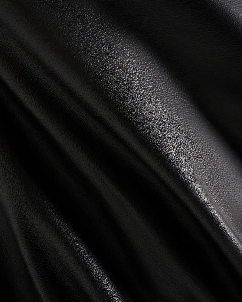 Leather Bubble Jacket